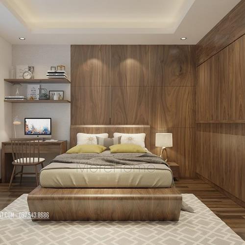 Thiết kế phòng ngủ hiện đại tại biệt thự An Hưng